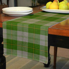 Clan Cunningham Dress Green Dancers Tartan Table Runner Cotton CE98 Cunningham Dress Green Dancers Tartan Tartan Table Runner