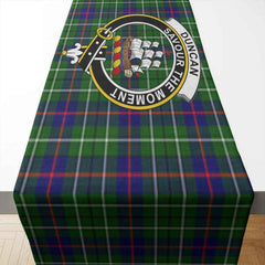 Clan Duncan Tartan Crest Table Runner Cotton JA63 Duncan Tartan Tartan Table Runner