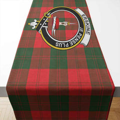 Clan Erskine Tartan Crest Table Runner Cotton QU67 Erskine Tartan Tartan Table Runner