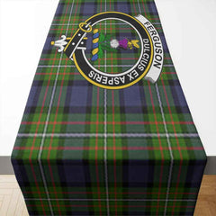 Clan Fergusson Tartan Crest Table Runner Cotton TA94 Fergusson Tartan Tartan Table Runner