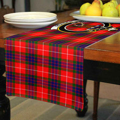 Clan Fraser (of Lovat) Tartan Crest Table Runner Cotton ZQ51 Fraser (of Lovat) Tartan Tartan Table Runner