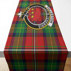 Clan Fullerton Tartan Crest Table Runner Cotton PI91 Fullerton Tartan Tartan Table Runner
