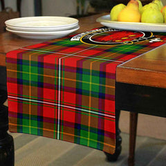 Clan Fullerton Tartan Crest Table Runner Cotton PI91 Fullerton Tartan Tartan Table Runner