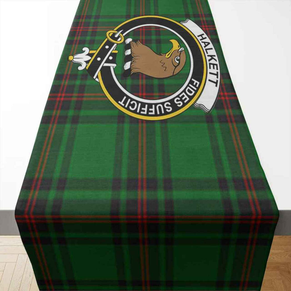 Clan Halkett Tartan Crest Table Runner Cotton VN18 Halkett Tartan Tartan Table Runner