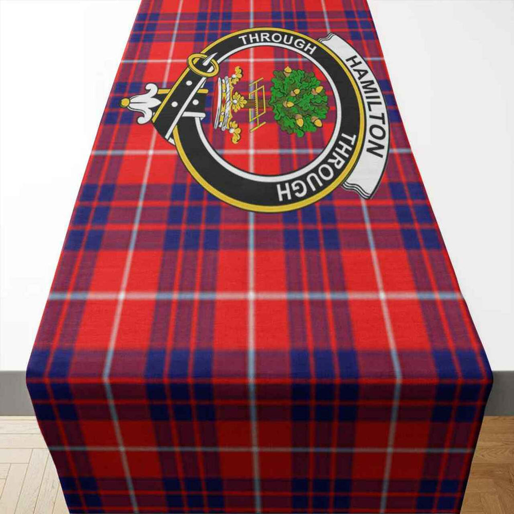 Clan Hamilton Tartan Crest Table Runner Cotton LJ34 Hamilton Tartan Tartan Table Runner