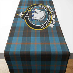 Clan Horsburgh Tartan Crest Table Runner Cotton SD46 Horsburgh Tartan Tartan Table Runner