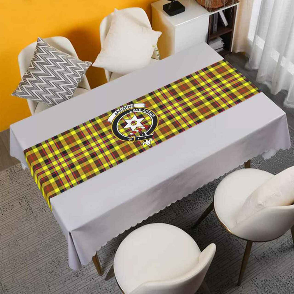 Clan Jardine Tartan Crest Table Runner Cotton MF76 Jardine Tartan Tartan Table Runner