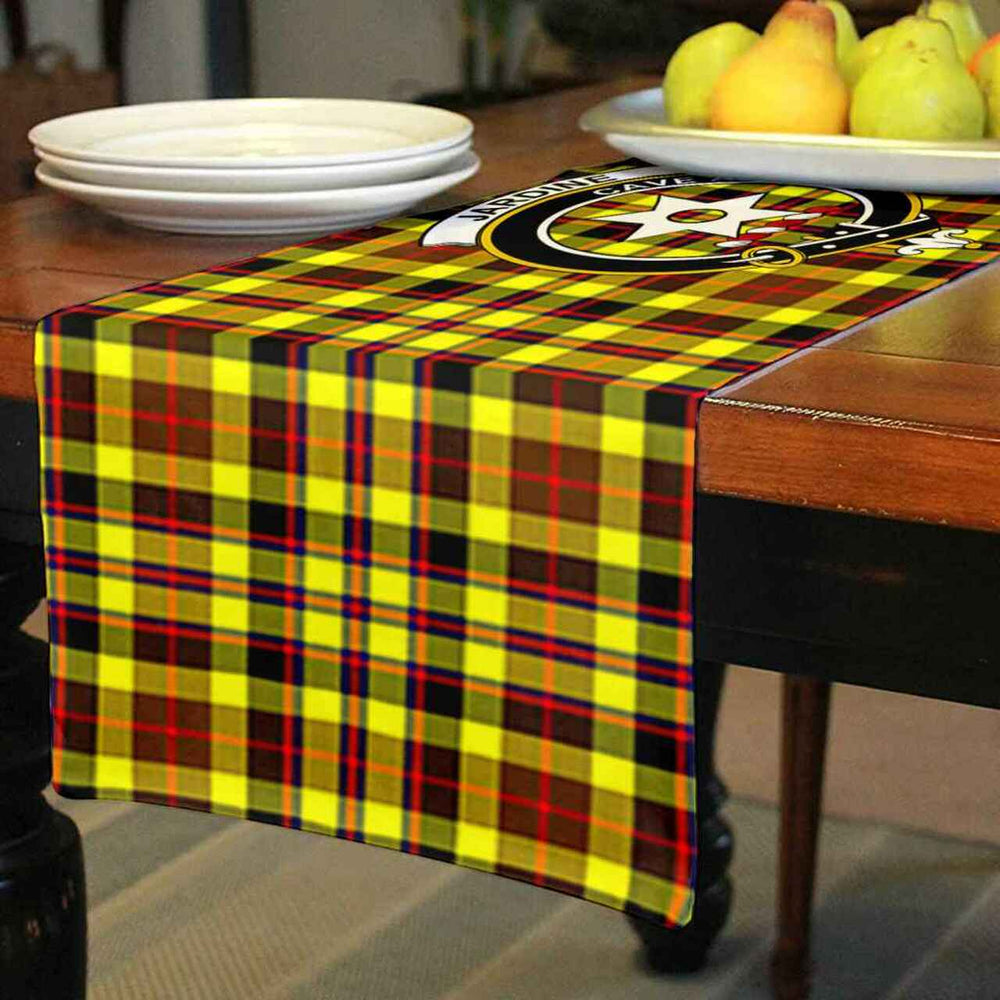 Clan Jardine Tartan Crest Table Runner Cotton MF76 Jardine Tartan Tartan Table Runner