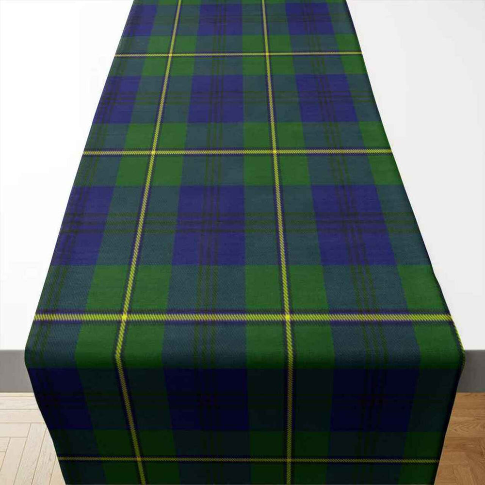 Clan Johnston Modern Tartan Table Runner Cotton IS46 Johnston Modern Tartan Tartan Table Runner