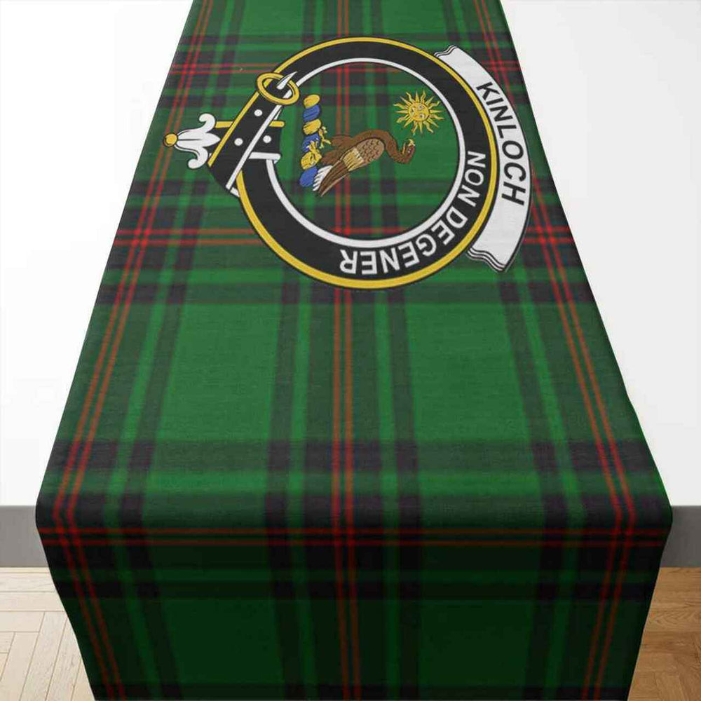 Clan Kinloch Tartan Crest Table Runner Cotton II37 Kinloch Tartan Tartan Table Runner