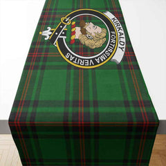 Clan Kirkaldy Tartan Crest Table Runner Cotton IW63 Kirkaldy Tartan Tartan Table Runner