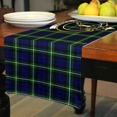 Clan Lammie Tartan Crest Table Runner Cotton QQ58 Lammie Tartan Tartan Table Runner