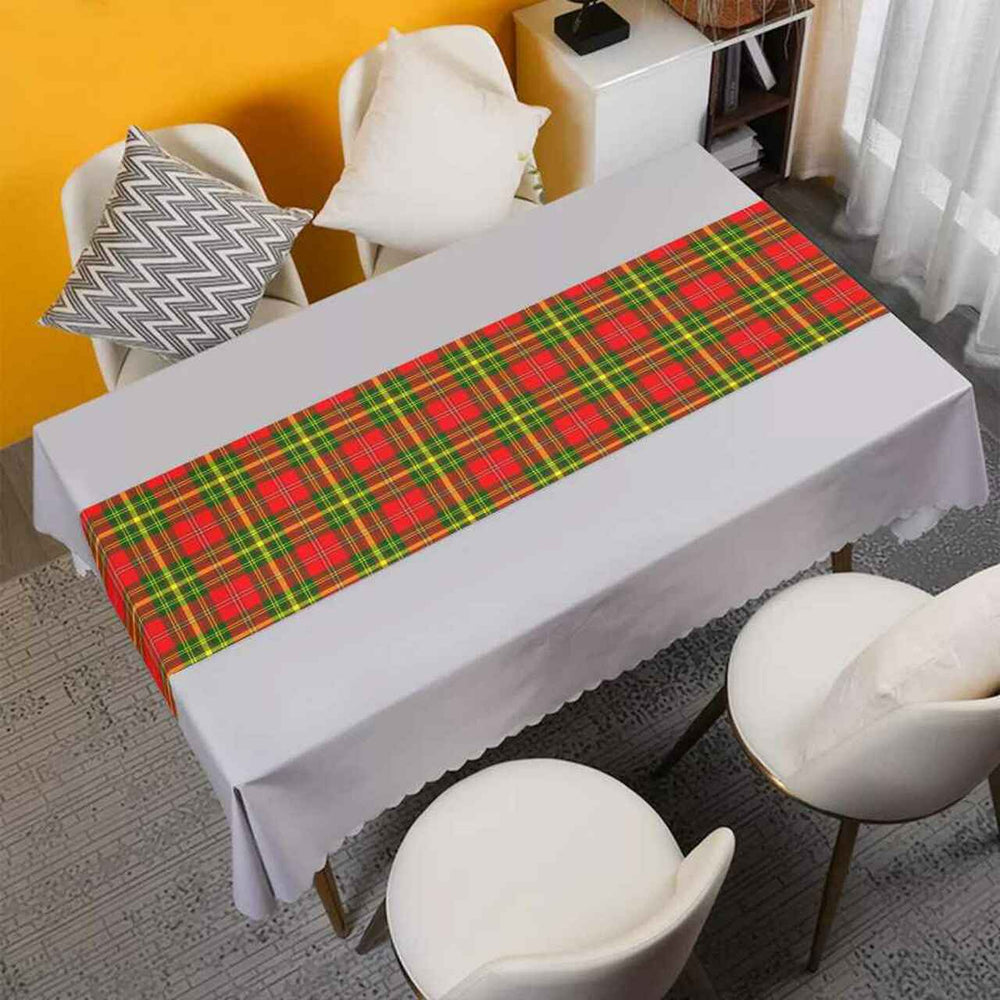 Clan Leask Tartan Table Runner Cotton WU73 Leask Tartan Tartan Table Runner