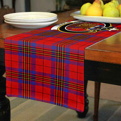 Clan Leslie Tartan Crest Table Runner Cotton TL72 Leslie Tartan Tartan Table Runner