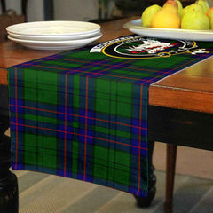 Clan Lockhart Tartan Crest Table Runner Cotton HZ21 Lockhart Tartan Tartan Table Runner