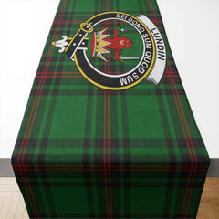 Clan Lundin Tartan Crest Table Runner Cotton UD34 Lundin Tartan Tartan Table Runner