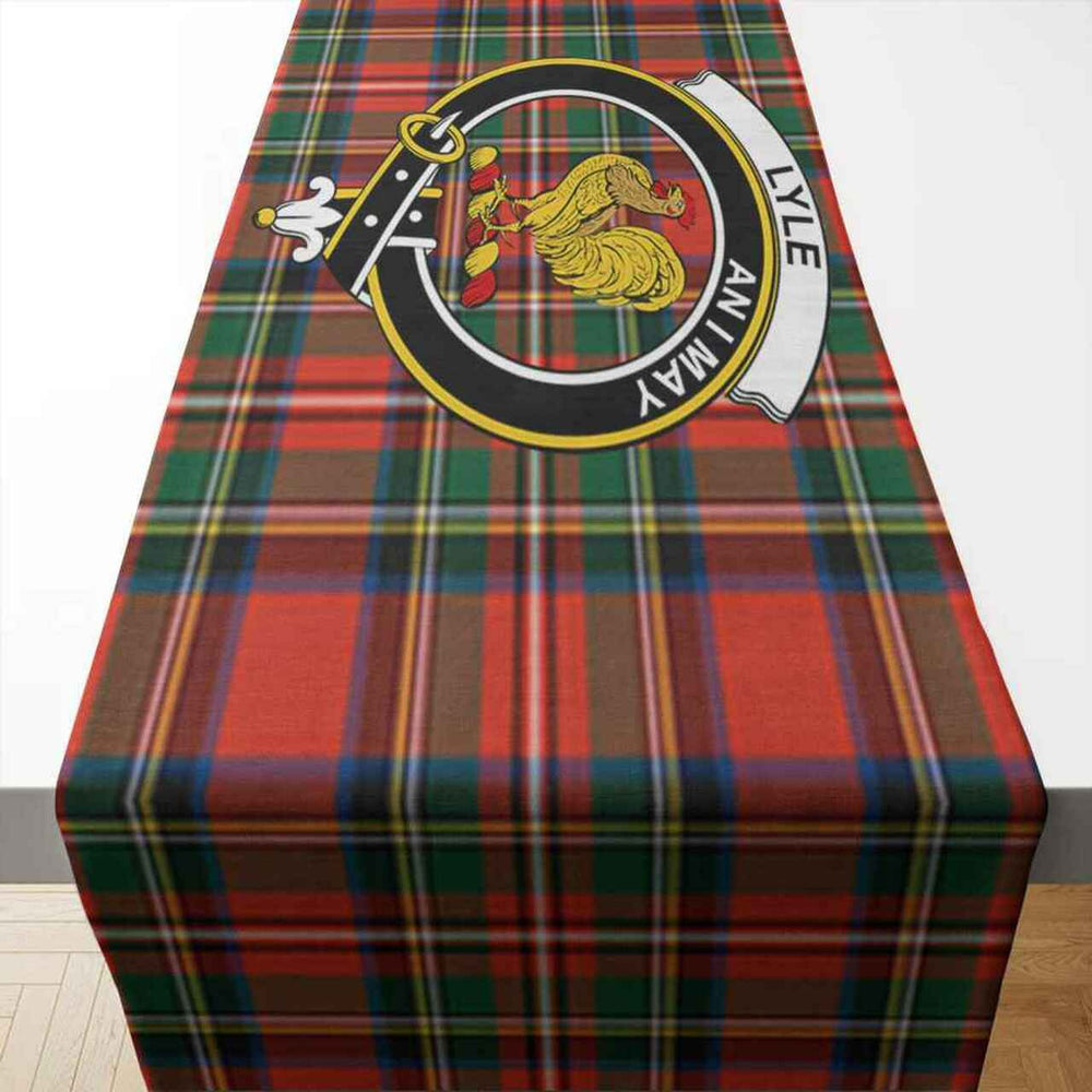Clan Lyle Tartan Crest Table Runner Cotton UE40 Lyle Tartan Tartan Table Runner