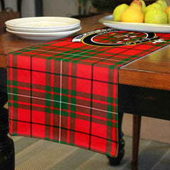Clan MacAulay Tartan Crest Table Runner Cotton LL53 MacAulay Tartan Tartan Table Runner