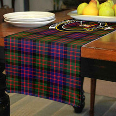 Clan MacBrayne Tartan Crest Table Runner Cotton JH55 MacBrayne Tartan Tartan Table Runner