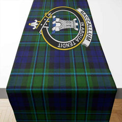 Clan MacCallum Tartan Crest Table Runner Cotton XK36 MacCallum Tartan Tartan Table Runner