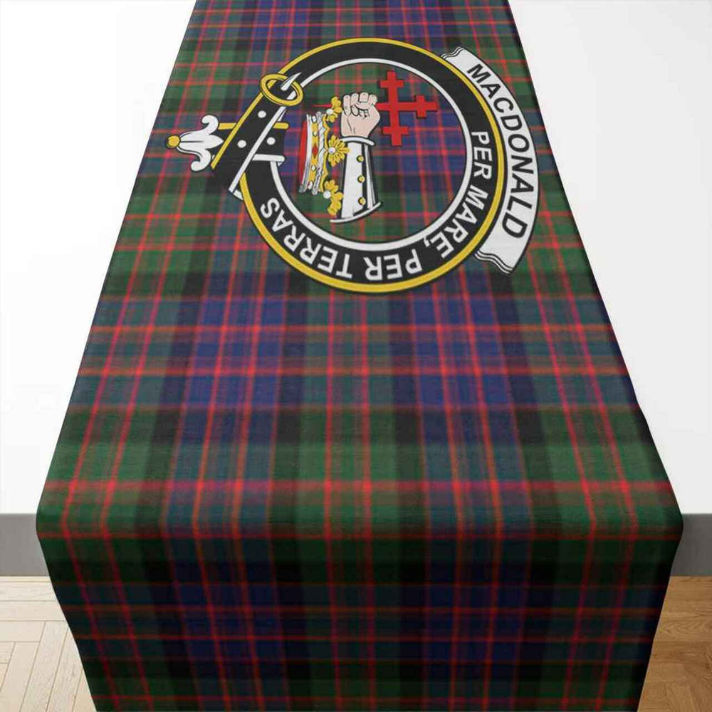 Clan MacDonald (Donald) Tartan Crest Table Runner Cotton AQ98 MacDonald (Clan Donald) Tartan Tartan Table Runner