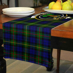 Clan MacEwen Tartan Crest Table Runner Cotton WO97 MacEwen Tartan Tartan Table Runner