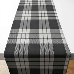 Clan MacFarlane Black & White Ancient Tartan Table Runner Cotton ID52 MacFarlane Black & White Ancient Tartan Tartan Table Runner