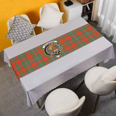 Clan MacGregor Tartan Crest Table Runner Cotton NP93 MacGregor Tartan Tartan Table Runner