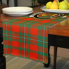 Clan MacGregor Tartan Crest Table Runner Cotton NP93 MacGregor Tartan Tartan Table Runner