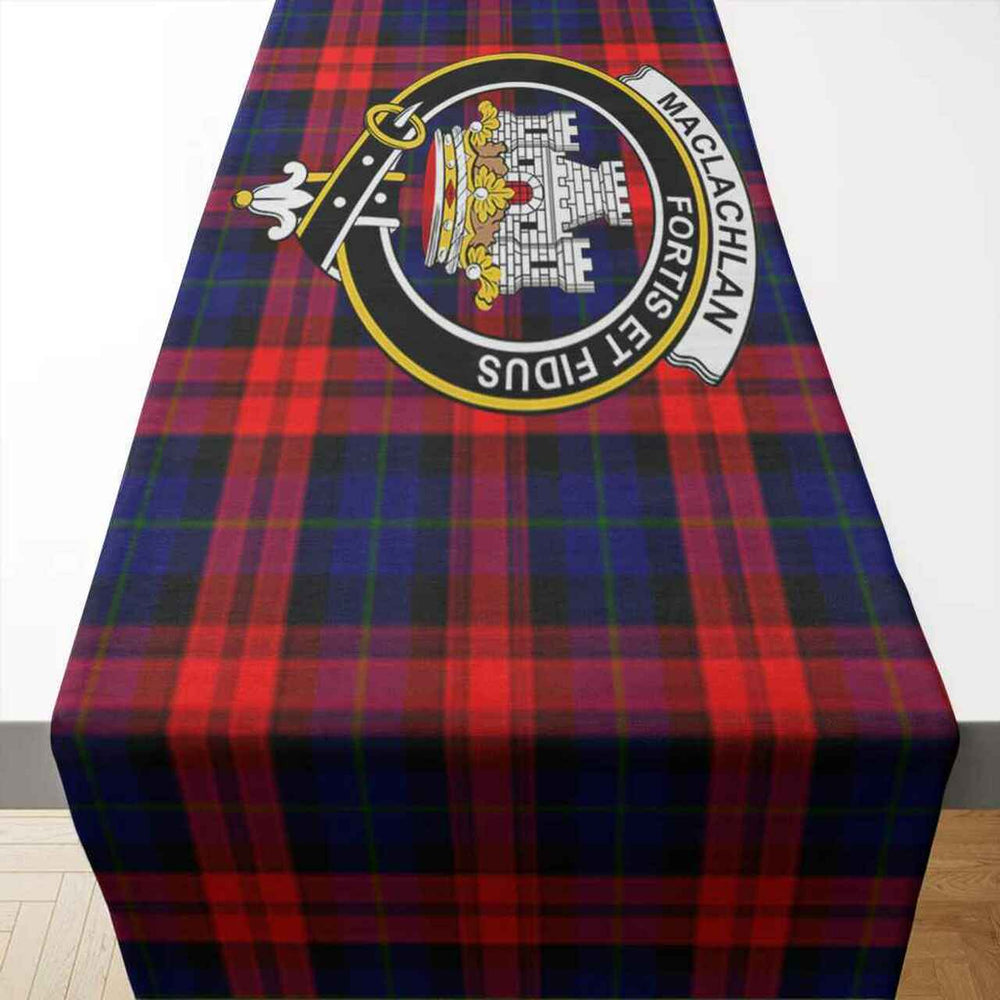 Clan MacLachlan Tartan Crest Table Runner Cotton VL90 MacLachlan Tartan Tartan Table Runner
