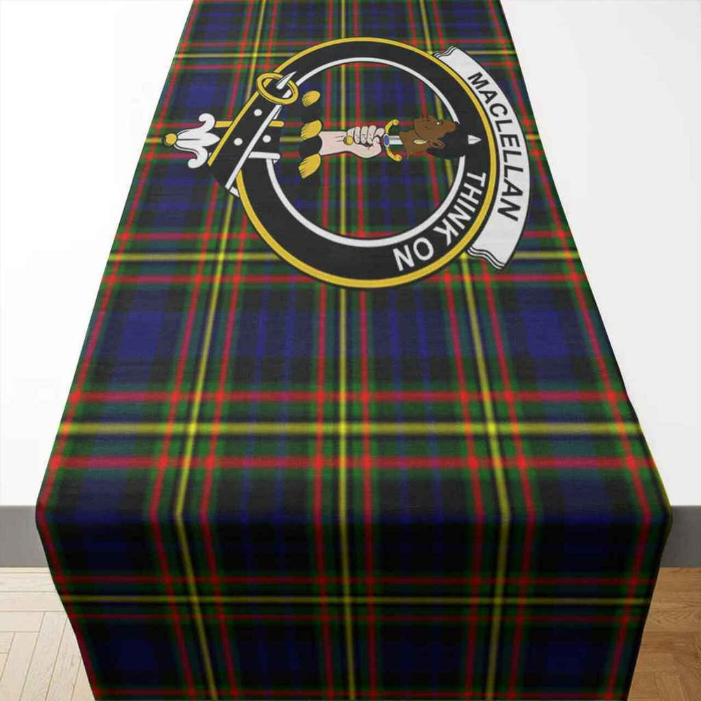 Clan MacLellan Tartan Crest Table Runner Cotton JE41 MacLellan Tartan Tartan Table Runner