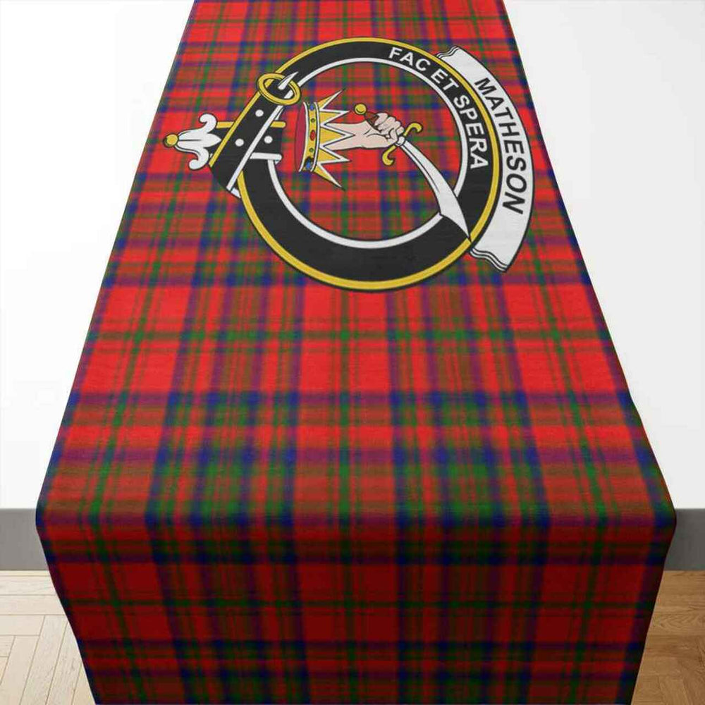 Clan Clan Matheson Tartan Crest Table Runner Cotton WA73 Matheson Tartan Tartan Table Runner