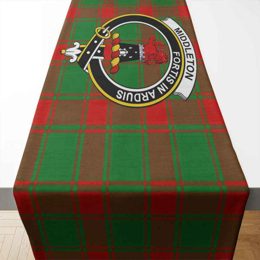 Clan Clan Middleton Tartan Crest Table Runner Cotton HZ48 Middleton Tartan Tartan Table Runner