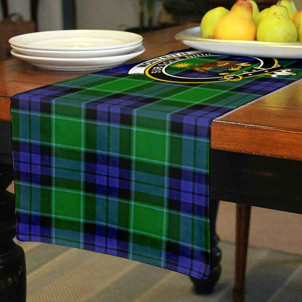 Clan Clan Monteith Tartan Crest Table Runner Cotton TU79 Monteith Tartan Tartan Table Runner