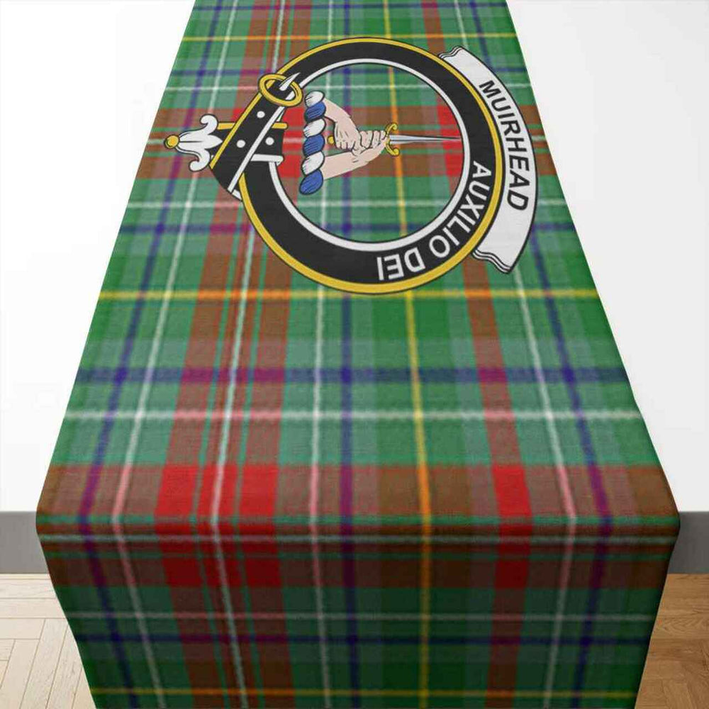 Clan Clan Muirhead Tartan Crest Table Runner Cotton QQ58 Muirhead Tartan Tartan Table Runner