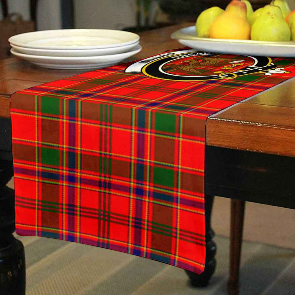 Clan Clan Munro Tartan Crest Table Runner Cotton UF39 Munro Tartan Tartan Table Runner