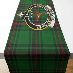 Clan Clan Clan Orrock Tartan Crest Table Runner Cotton XP95 Orrock Tartan Tartan Table Runner
