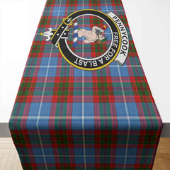Clan Clan Pennycook Tartan Crest Table Runner Cotton YR72 Pennycook Tartan Tartan Table Runner