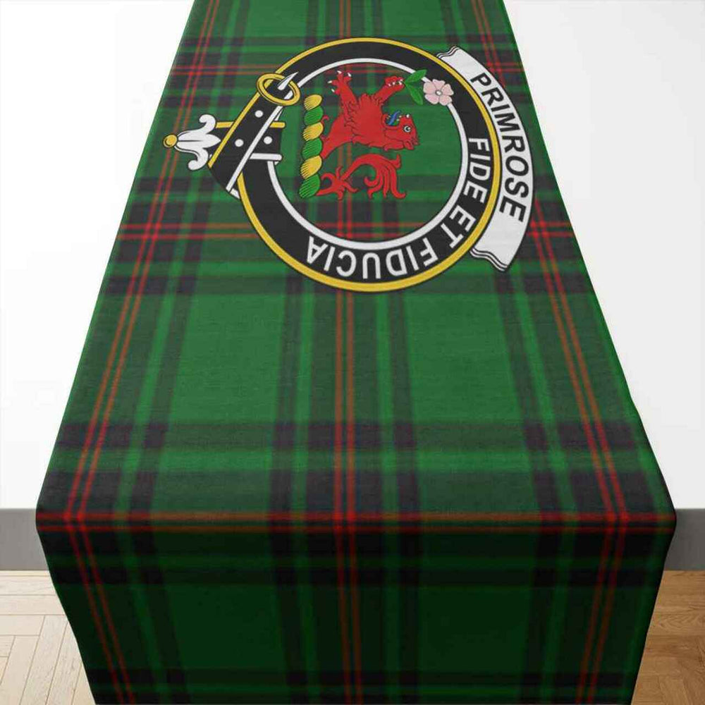 Clan Primrose Tartan Crest Table Runner Cotton VQ90 Primrose Tartan Tartan Table Runner