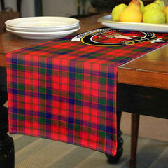 Clan Robertson Tartan Crest Table Runner Cotton SI69 Robertson Tartan Tartan Table Runner