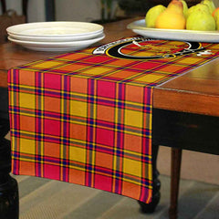 Clan Scrymgeour Tartan Crest Table Runner Cotton KH75 Scrymgeour Tartan Tartan Table Runner