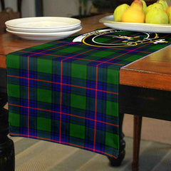 Clan Shaw (of Tordarroch) Tartan Crest Table Runner Cotton CQ34 Shaw (of Tordarroch) Tartan Tartan Table Runner