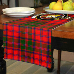 Clan Stewart (of Appin) Tartan Crest Table Runner Cotton TV29 Stewart (of Appin) Tartan Tartan Table Runner