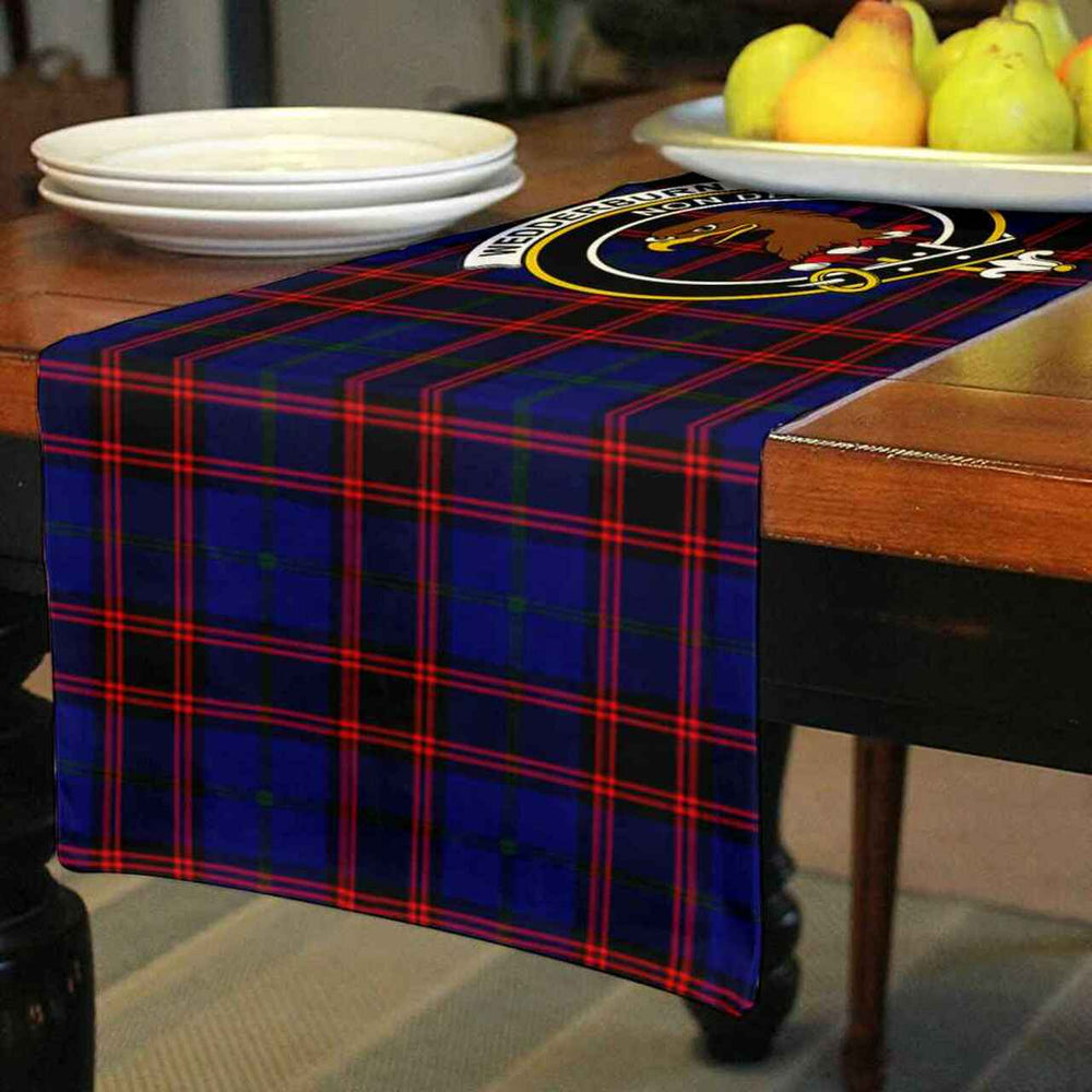 Clan Wedderburn Tartan Crest Table Runner Cotton BT97 Wedderburn Tartan Tartan Table Runner