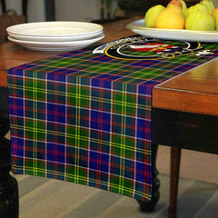 Clan Whiteford Tartan Crest Table Runner Cotton PS84 Whiteford Tartan Tartan Table Runner