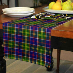 Clan Whitelaw Tartan Crest Table Runner Cotton KN51 Whitelaw Tartan Tartan Table Runner