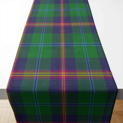 Clan Young Modern Tartan Table Runner Cotton BA86 Young Modern Tartan Tartan Table Runner