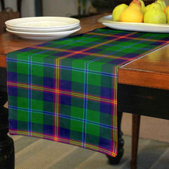 Clan Young Modern Tartan Table Runner Cotton BA86 Young Modern Tartan Tartan Table Runner