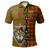 Clan Scrymgeour Tartan Polo Shirt - Lion Rampant And Celtic Thistle Style QO51 Scrymgeour Tartan Tartan Polo