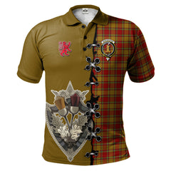Clan Scrymgeour Tartan Polo Shirt - Lion Rampant And Celtic Thistle Style QO51 Scrymgeour Tartan Tartan Polo